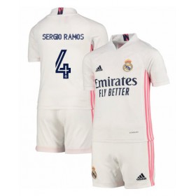 Fußballtrikots Real Madrid Sergio Ramos 4 Kinder 2020-2021 Kurzarm Heimtrikotsatz kaufen